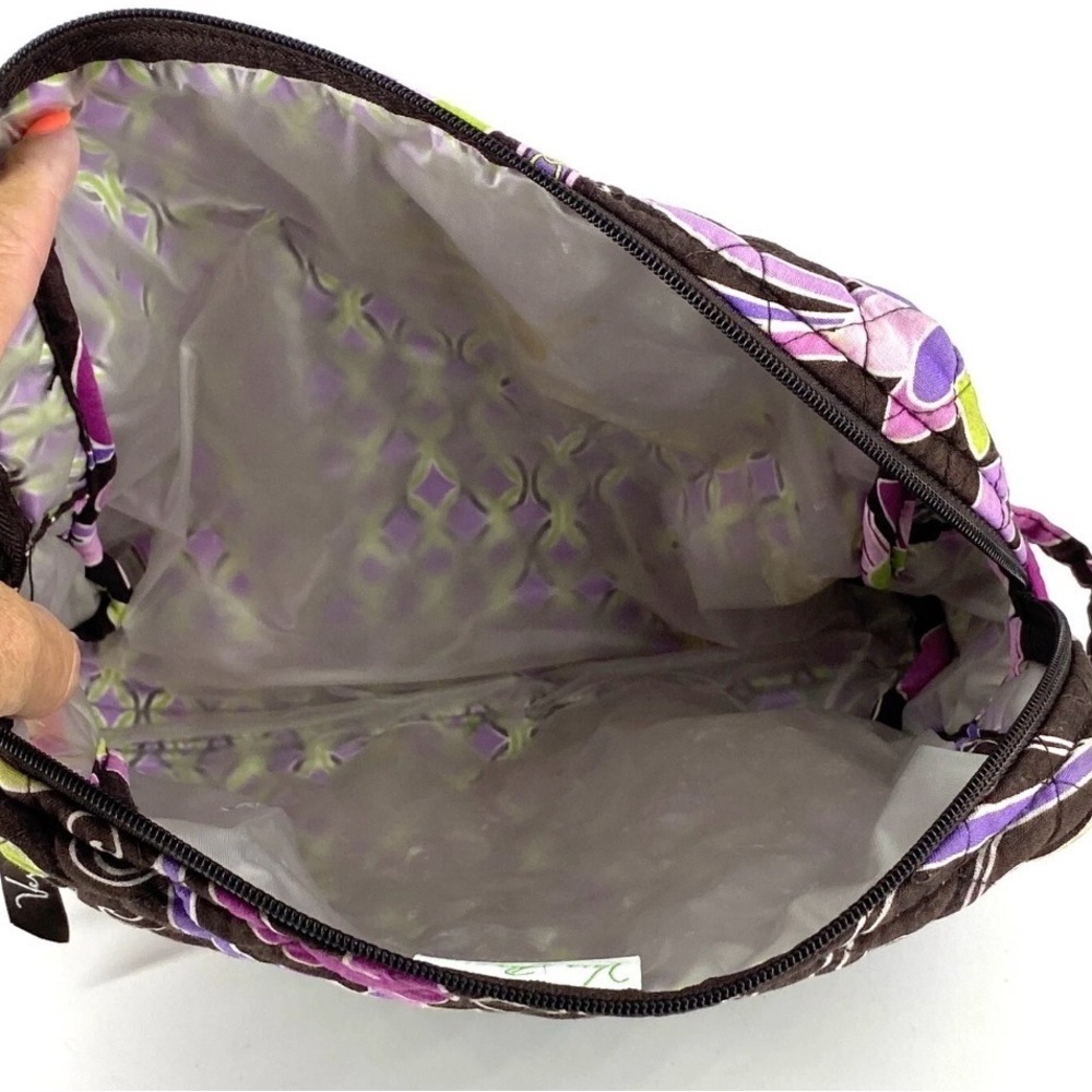 VERA BRADLEY Cosmetic Makeup Toiletry Accessory Bag Quilted Travel Pouch Floral - Picture 2 of 4